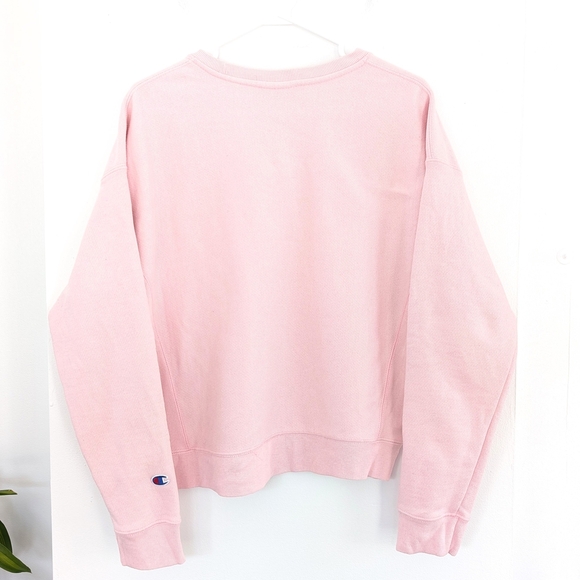 Champion Women's Thick Pink Sweatshirt In Size M - Picture 7 of 8